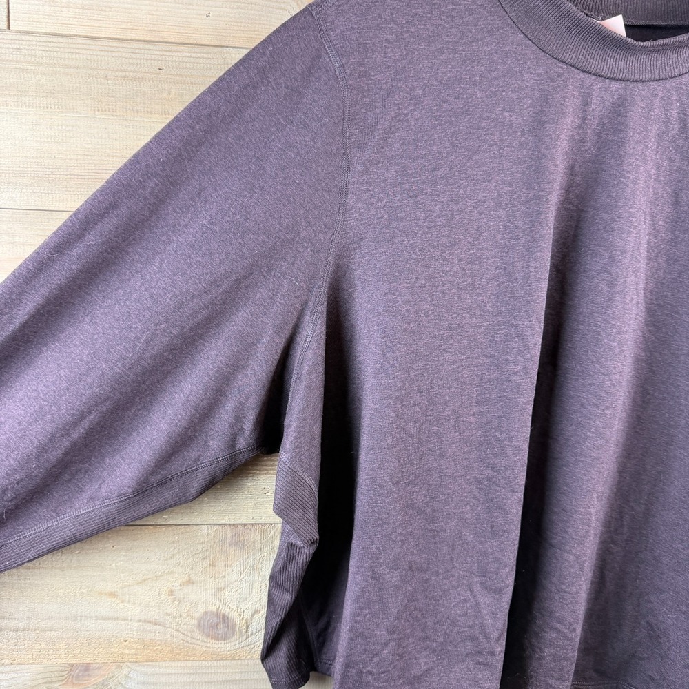 Old Navy Womens Shirt Cozecore Go Dry Crop Active Athelisure Long Sleeve 4X‎ - Picture 4 of 9